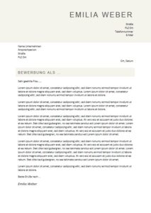 Vorlage Bewerbung Anschreiben