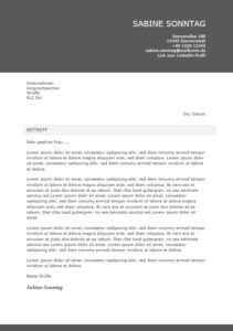 Kostenlose Bewerbungsvorlage Anschreiben